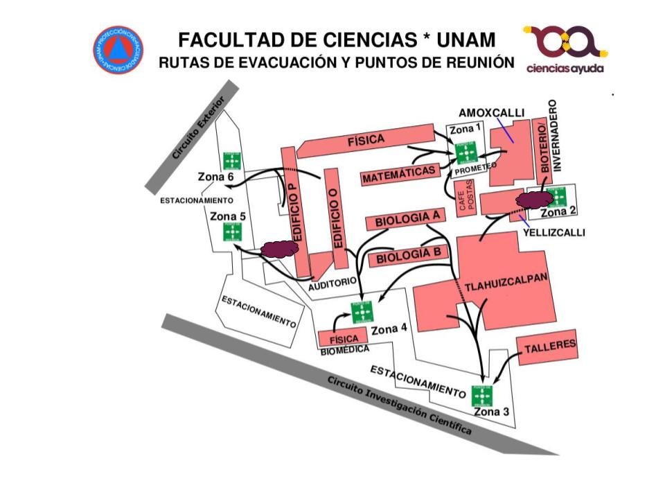 rutas de evacuación